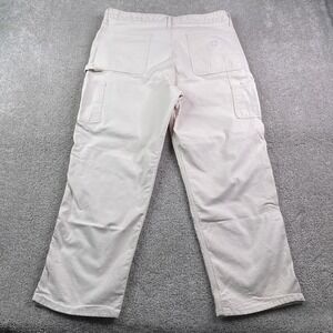American Eagle Pants Mens 34 (Fits 34x28) Ivory Carpenter Pant Utility Painter